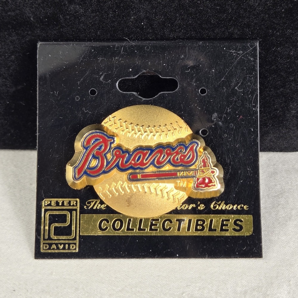 Vtg Atlanta Braves 2001 Spring‎ Training Baseball Pin Tomahawk Pro Specialties